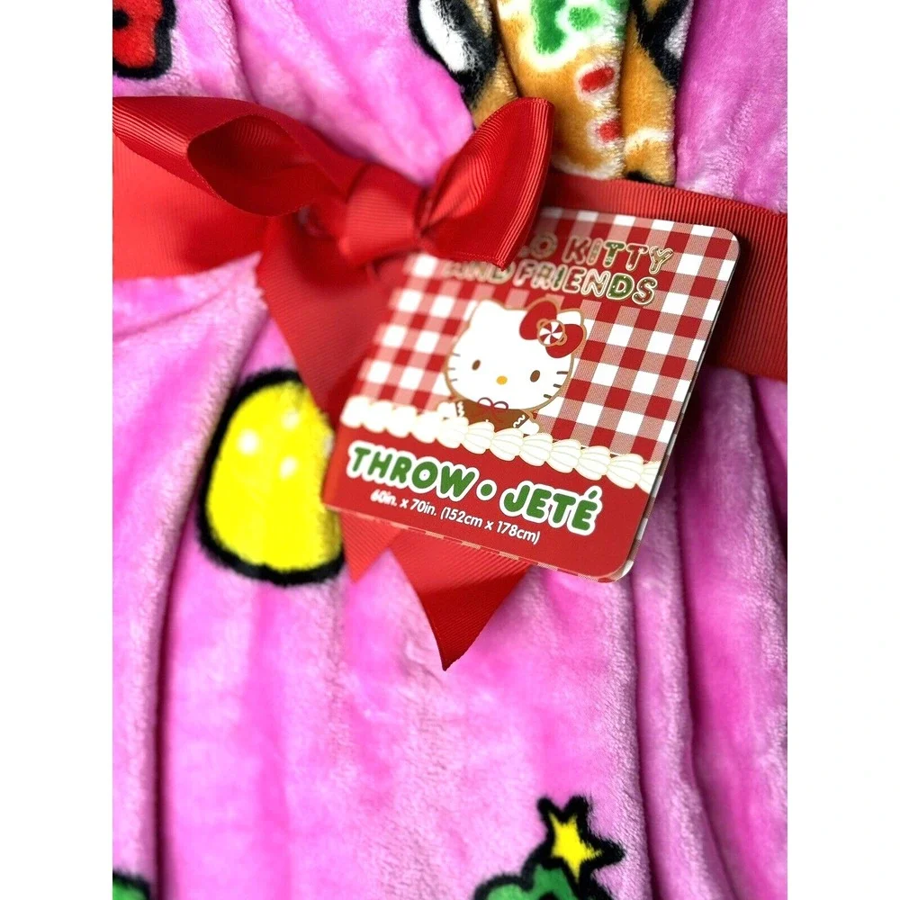 Festive Hello Kitty Christmas Blanket Set – Cozy Modern Holiday Duo